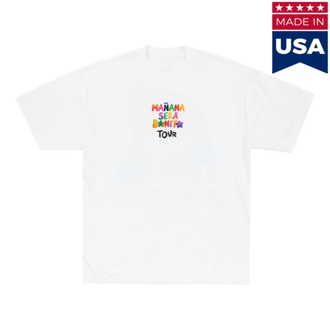 Official Karol G Merch Msb Tour 2023 Rainbow White Tee