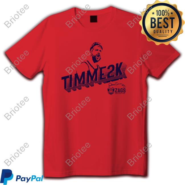 Official Zags Head Drew Timme 2k T-Shirt