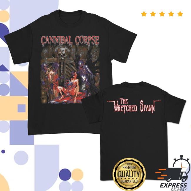 Official Kings Road Merch Store Cannibal Corpse The Wretched Spawn Shirt New (Black) Kings Road Shop CannibalCorpse