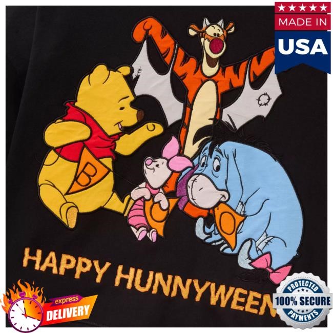 Official Disney Merch Winnie the Pooh ''Happy Hunnyween!'' Crew Neck for Adults
