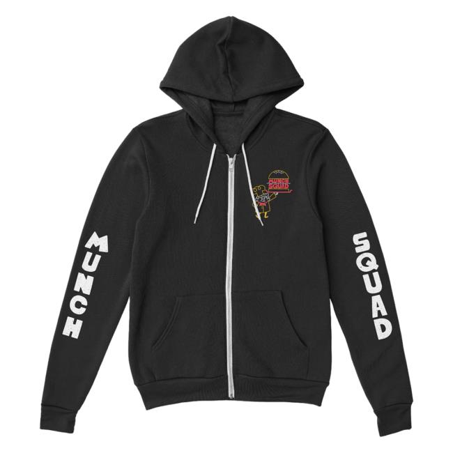 Official Mcelroy Merch Munch Squad Zip Up Hoodie McelroyMerch
