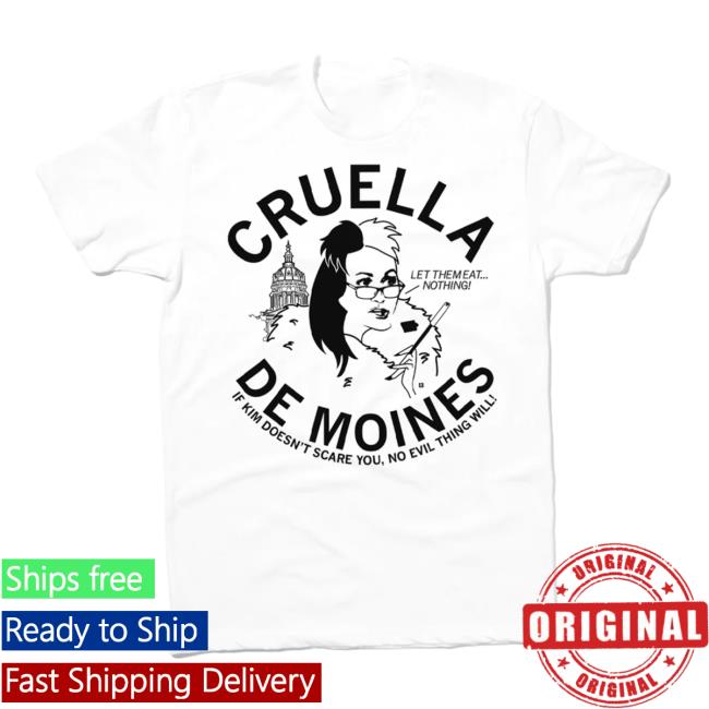 Official Raygun Merch Cruella De Moines Kim Reynolds Shirt