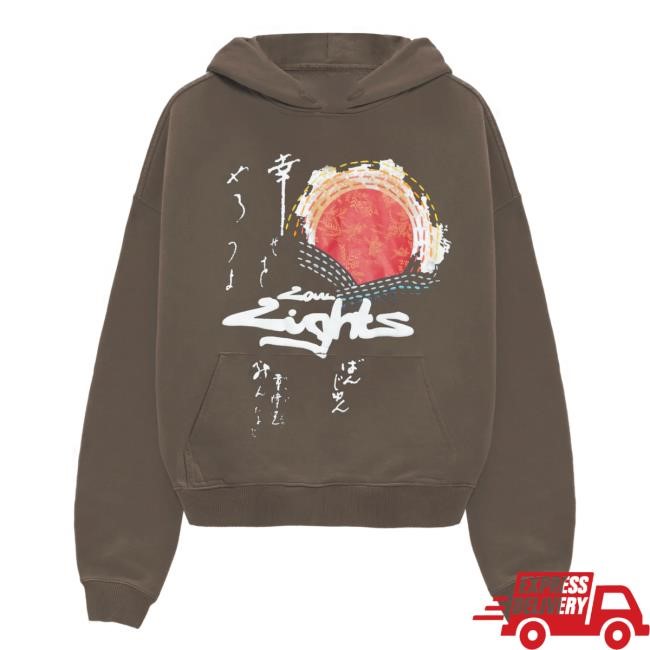 Rising Sun Hoodie Sweatshirt Brown Low Lights Studios