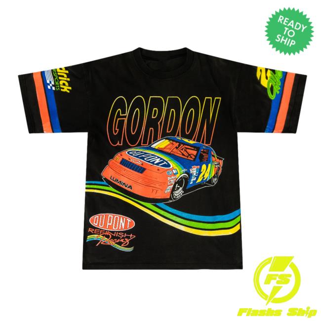 Official Thentwrk Vintage NASCAR Gordon AOP Tshirt 3D All Over Print