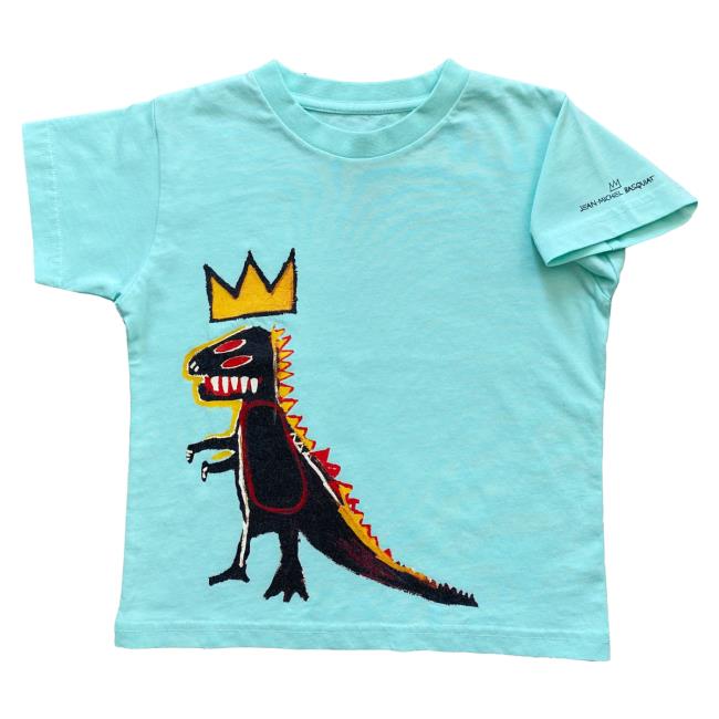 Official The Brant Foundation x Rome Pays Off Jean-Michel Basquiat Pez Dinosaur Tee Shirt Mint BrantFoundation