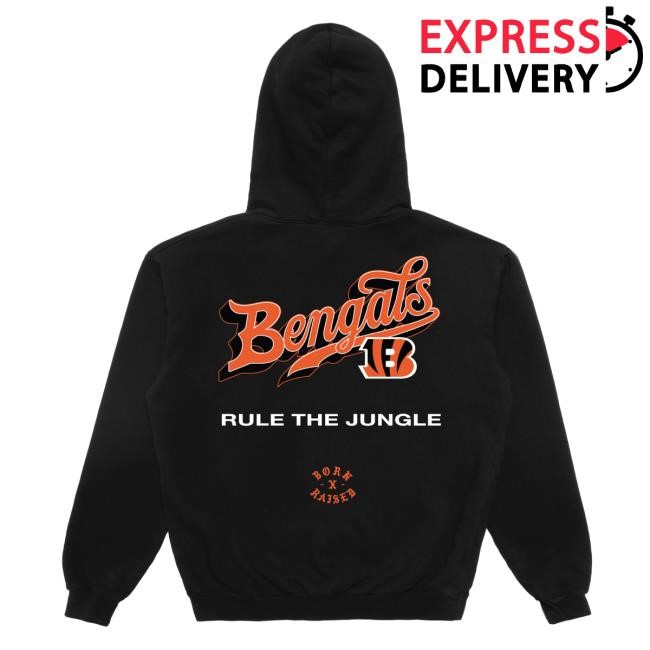 Unisex Cincinnati Bengals Born x Raised Black Pro Script Hoodie Hoody NFL Shop Store