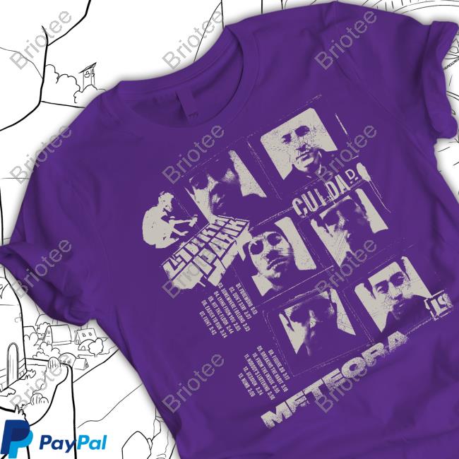 Official Meteora Photo Grid Black Shirts