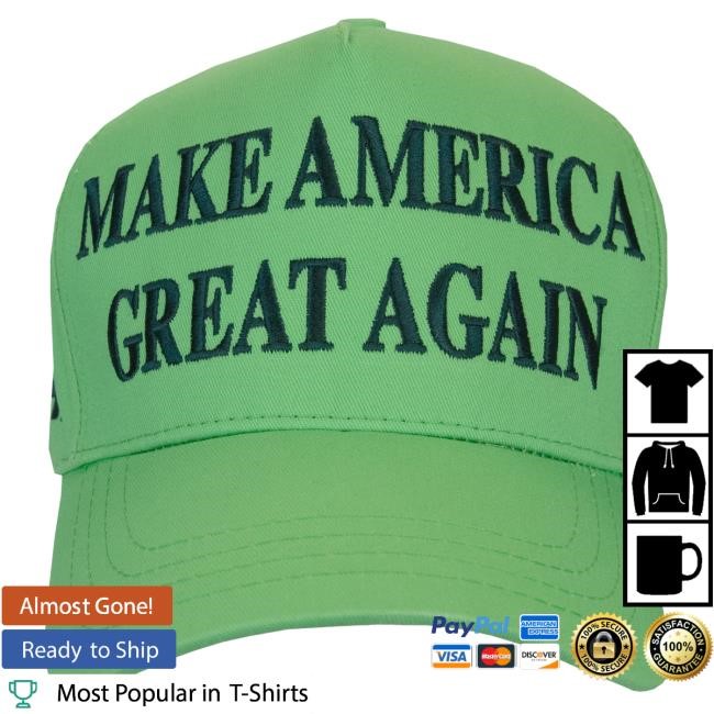 Official Donald Trump Merch Store Shop Donald Trump Special Edition: MAGA Cap – Pastel Green & Green DonaldTrump