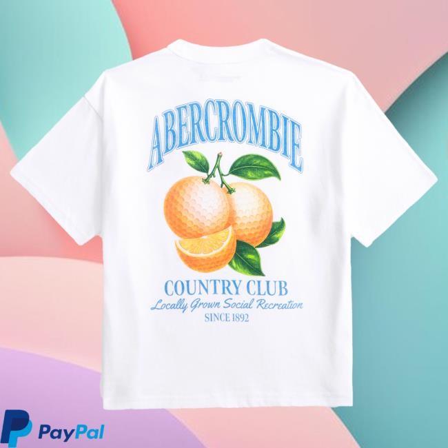 Official Abercrombie And Fitch Apparel imagery graphic logo T Shirt