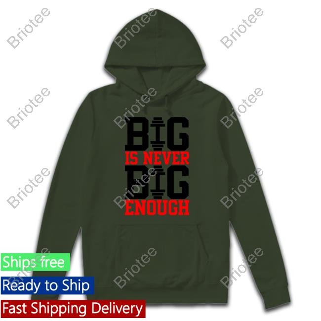 Official Big Is Never Big Enough Hooded Sweatshirt Arrow Fursuit Friday