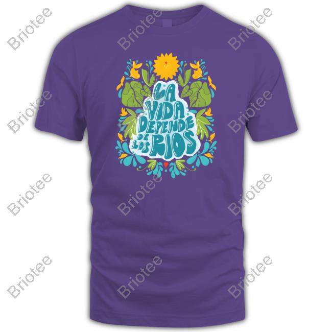 Official American Rivers La Vida Depende De Los Ríos Long Sleeve Tee
