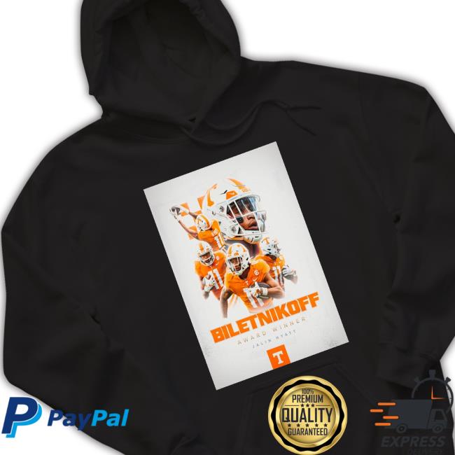 Official tennessee Volunteers 2022 Biletnikoff Award Winner Jalin Hyatt Poster Original Shirt