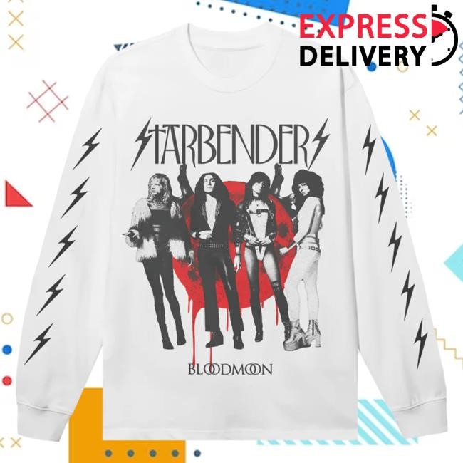 Starbenders - Blood Moon White Shakawear LS Tee