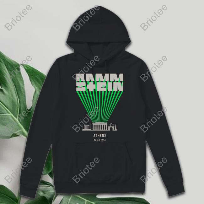 Official Rammstein Merch Europe Stadium Tour 2024 Athens Shirt