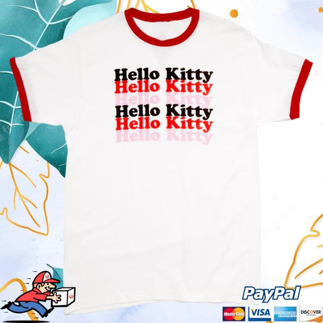 Official Sanrio Apparel Clothing Merch Store Shop Hello Kitty Sanrio Original Logo Ringer New Shirt