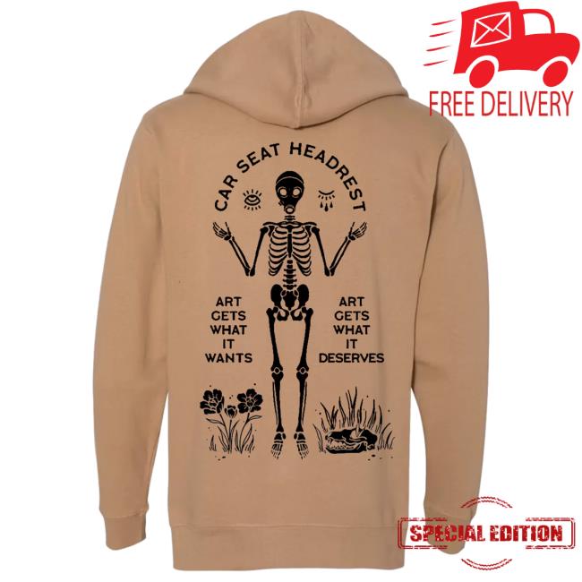 Official Car Seat Headrest Merchandise Art Gets What It Wants Zip Sweater