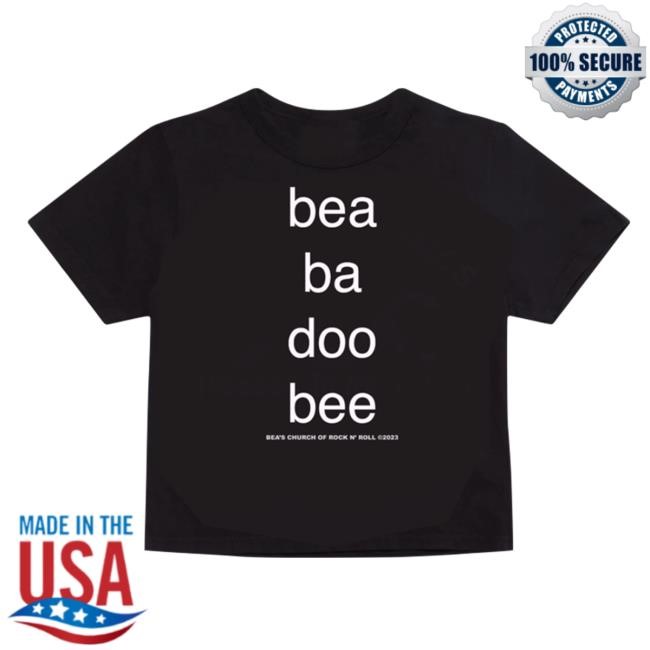 Official Dirty Hit Shop Merch Beabadoobee Bea Black Tour Tee Shirt