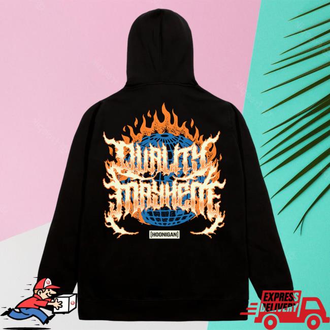 Official Hoonigan Merch Store Shop Hoonigan Mayhem Worldwide Pullover Hoodie Hoonigan Apparel Clothing