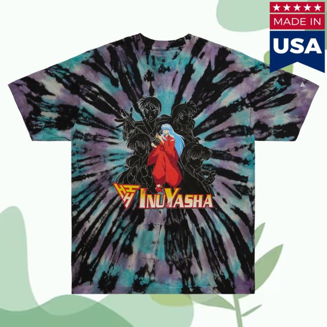 Official Hypland Clothing Merch Store Hypland Inuyasha Outline Team T Shirt (Tie Dye)
