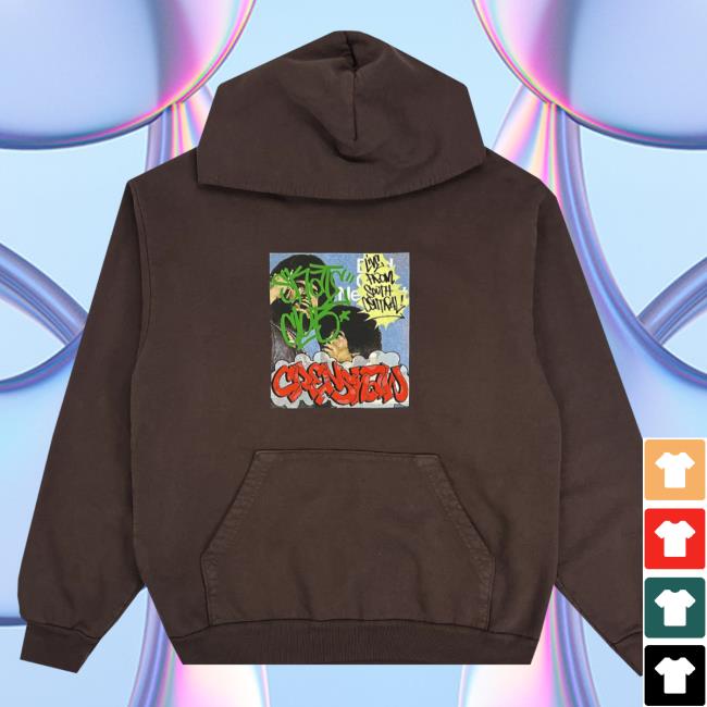 Official Crenshaw Skate Club Graffiti Crew neck Brown CrenshawSkateClub