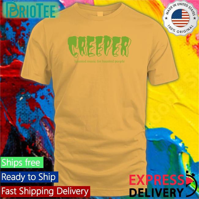 Creeper Merch Creeper Haunted Music For Haunted People Sweatshirt Allotment