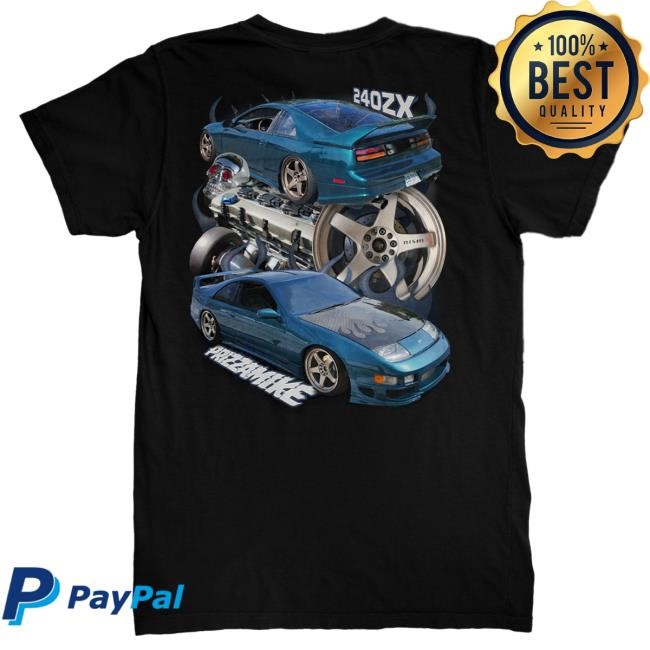 Official Prizzamike Shop Prizza Mike 240Zx Black T-Shirt