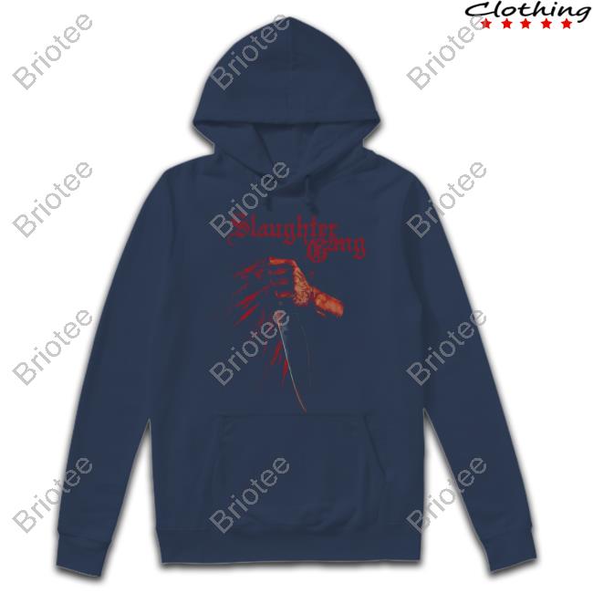 21 Savage Merch Slaughter Gang Knife Splatter Shirts