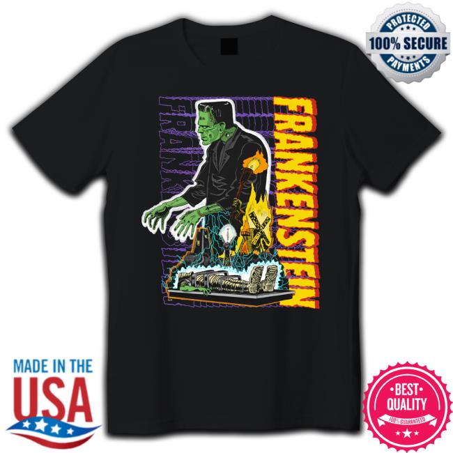 Official Frankenstein Retro Monster Long Sleeve T Shirt