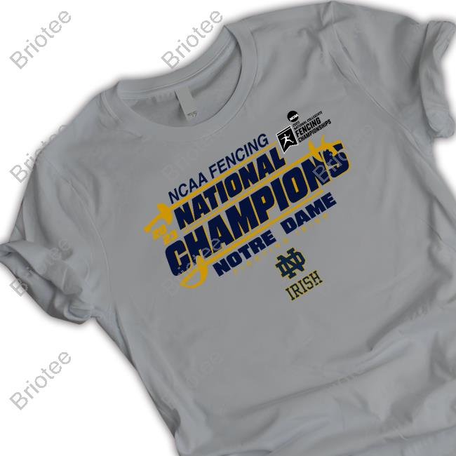 Official Notre Dame Fighting Irish 2023 Fencing National Champions Long Sleeve T Shirt