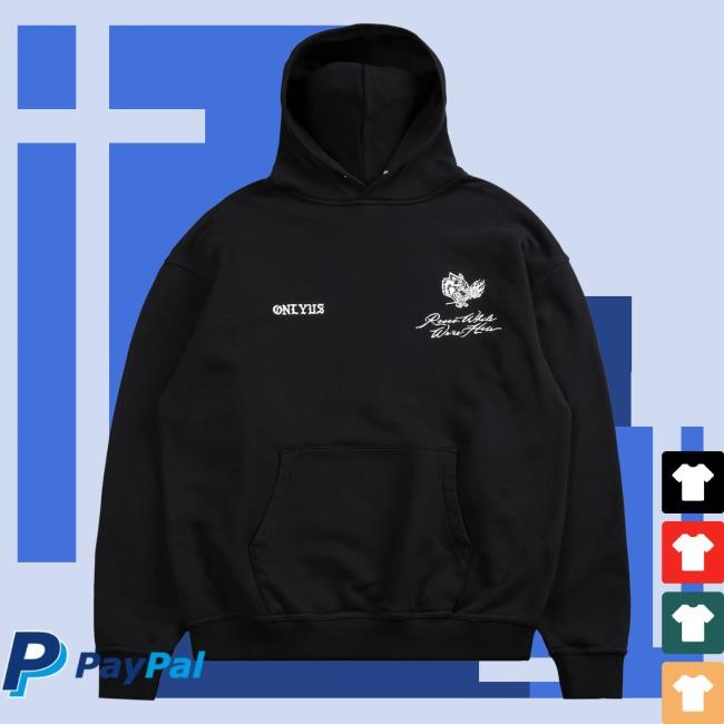 Official Darc Sport Merch Store Shop Darcsport Mori Among Roses "Side-By-Side" Pierce Hooded Sweatshirt in Black Darc Sport Apparel Clothing
