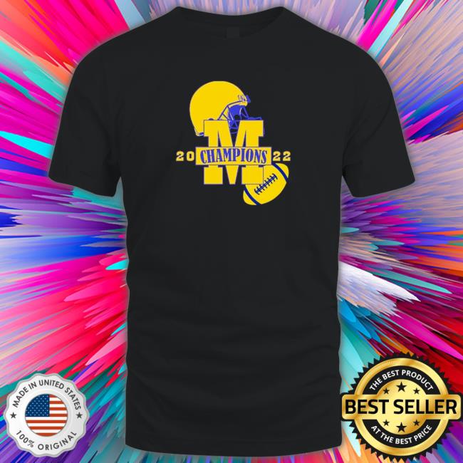 Official Michigan Wolverines Helmets 2022 Champions Shirts