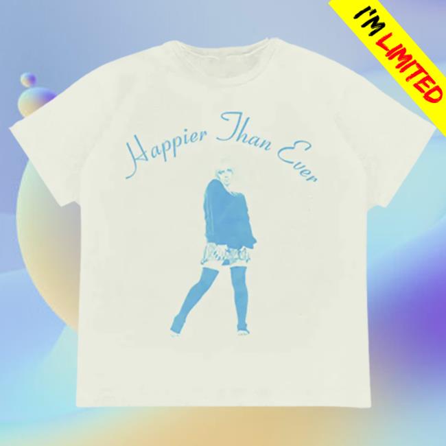 Official Interscope Records Billie Eilish Merch Store Happier Than Ever Cloud Tour Top Shirt Billie Eilish Apparel Clothing Shop