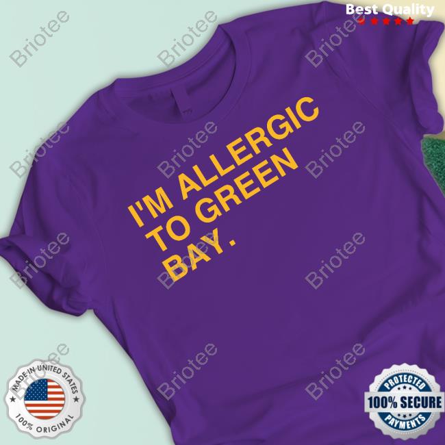 Official I'm Allergic To Green Bay Minnesota Hoodies