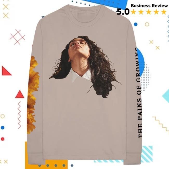 Official Alessia Cara Merch Alessia Cara 'The Pains Of Growing' Long Sleeve Tee Alessia Cara Apparel AlessiaCara