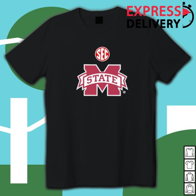 Mike leach wearing sec logo and mississippi state bulldogs logo Long Sleeve T Shirt