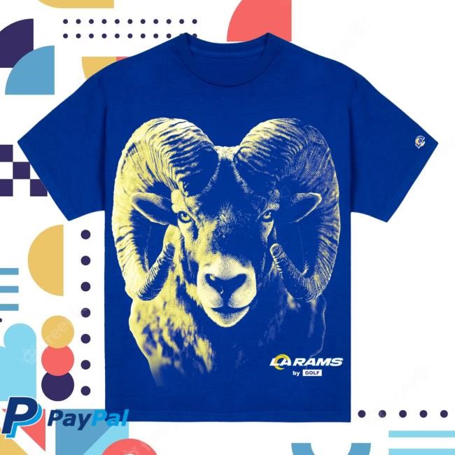 Official Golf Wang Merch Rams Animal T Shirt by Golf Wang x NFL