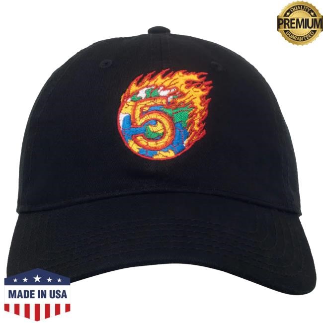 Official Channel 5 On Fire | Black Dad Hat Cap Channel5