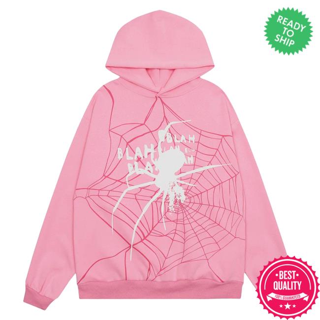 Official Aelfric Eden Merch Store Aelfric Eden Spider Shadow Print Hooded Sweatshirt Pink AelfricEden Shop