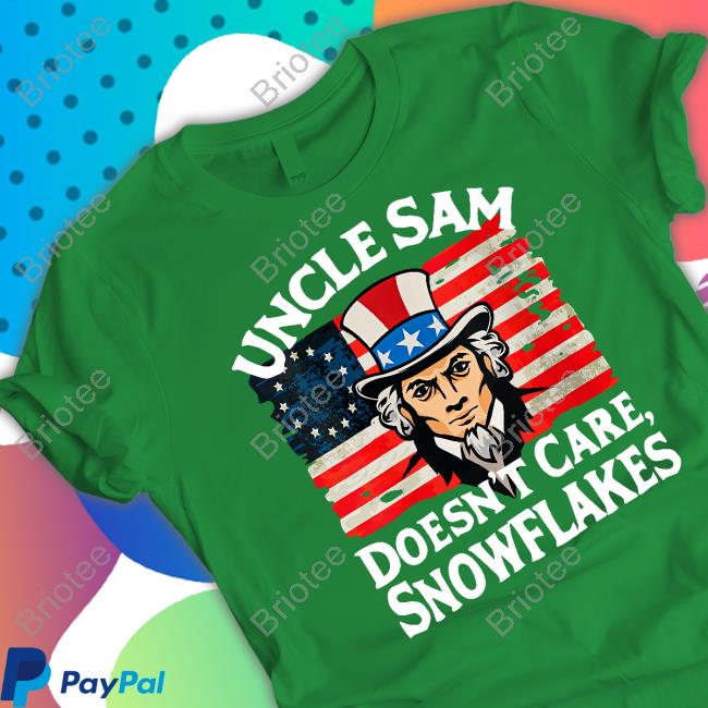 Official Uncle Sam Doesn't Care Snowflakes Tee Shirt