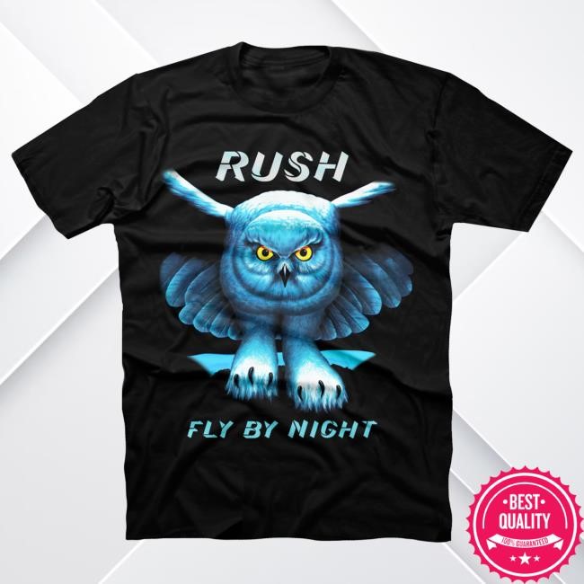 Official Rush Band Fly By Night Big Owl Shirts