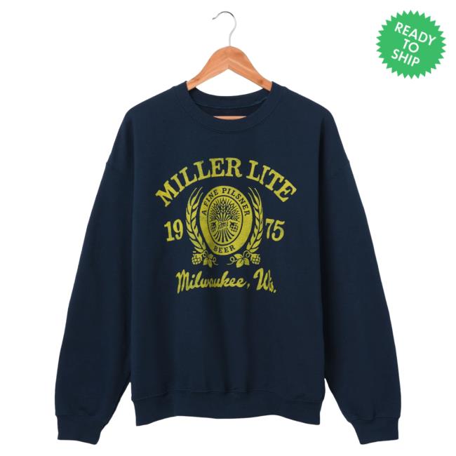 Official Junk Food Clothing Shop Junkfoodclothing Miller Lite 1975 Flea Market Pullover Sweatshirt Junk Food Store Shop