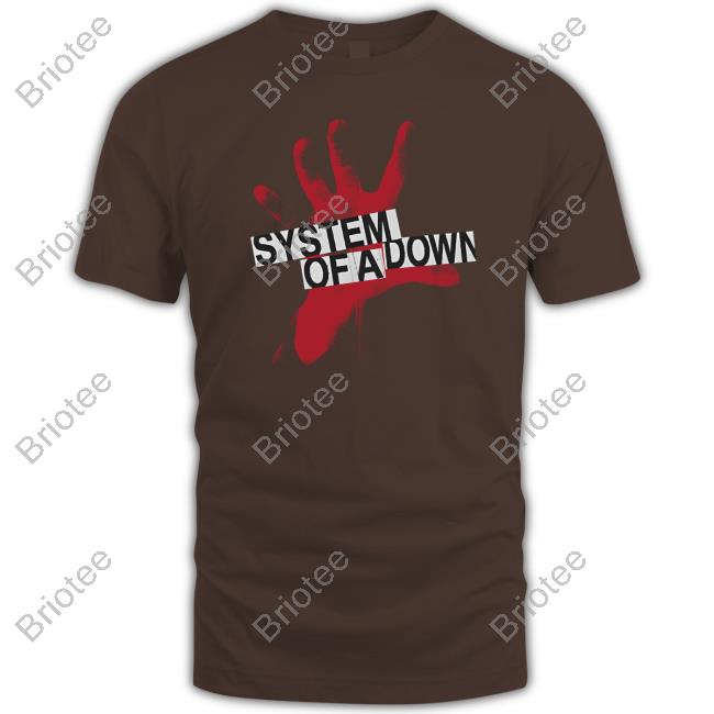 System Of A Down Self-Titled Red Hand Logo T Shirt