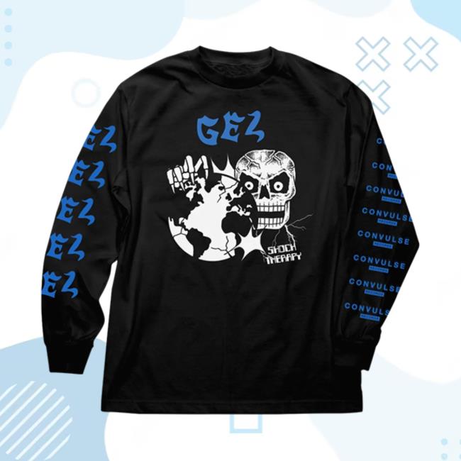 Official Convulse Records Merch Gel Shock Therapy Long Sleeve T Shirt