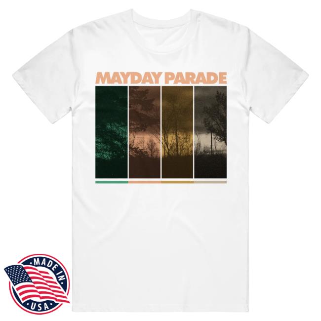 Mayday Parade Merch Blocks White Shirt
