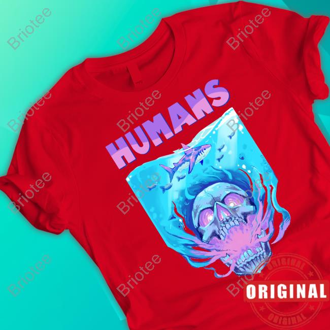 Humans Skull Shark Tee Official Humans Skull Shark T Shirts
