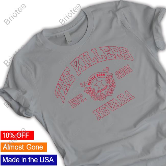 Official The Killers Merch Est 2001 Nevada Sweatshirt
