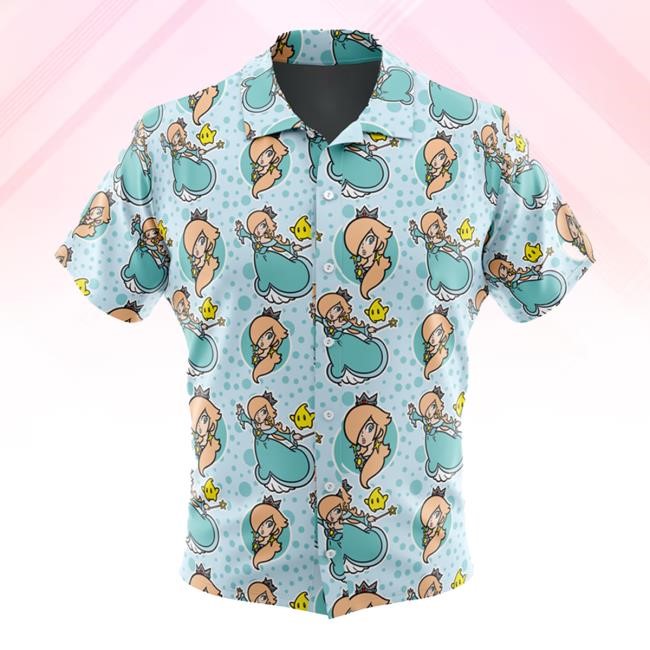 Rosalina Super Mario Button Shirt