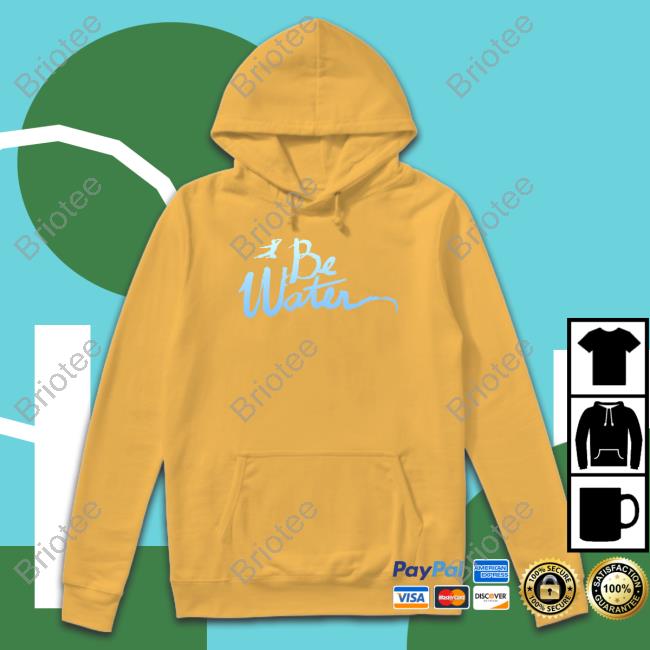 Official Bruce Lee Shop Be Water Gradient Script Long Sleeve Tee Shirt
