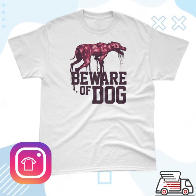 Official Konami Merch Shop Beware Of Dog Shirt 2024