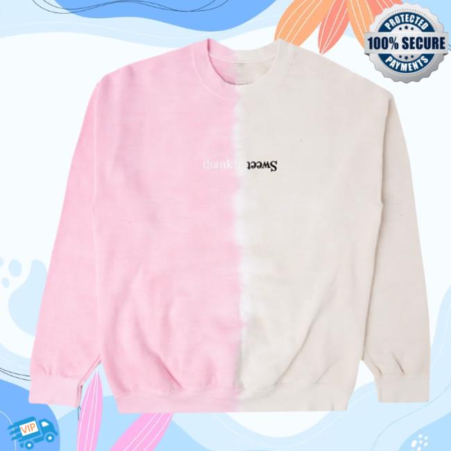 Official Ariana Grande Shop Sweetener Split-Color Crewneck